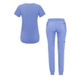 thumbnail image 2 of Adar Pro Modern Athletic Scrub Set For Women - Modern V-Neck Scrub Top & Yoga Jogger Scrub Pants, 2 of 7