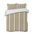 thumbnail image 2 of Quilts Queen Size, Brown Grey Striped Soft Comforter Bedding Set for Bed, Farmhouse Stripes Modern Abstract Art Lightweight Quilted Bedspread with Pillow Cover(2 Pieces) for All Season, 90x96 Inch, 2 of 9