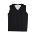 thumbnail image 6 of Razzly Men's Tank Tops Sweater Vest Sleeveless Knitted V Neck Vest for Spring Casual Wear(Black,S), 6 of 6