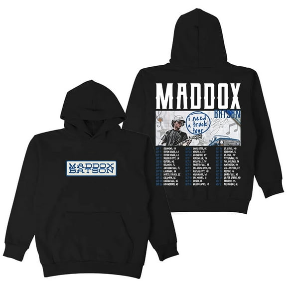 Maddox Batson I Need A Truck Tour 2025 Hoodie Long Sleeve Streetwear Women Men Hooded Sweatshirt