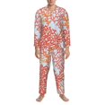 thumbnail image 3 of Balery Corals Pijama para Hombre de Dos Piezas con Manga Larga, Conjunto de Dormir y Descanso Suave con Bolsillos-Small, 3 of 7