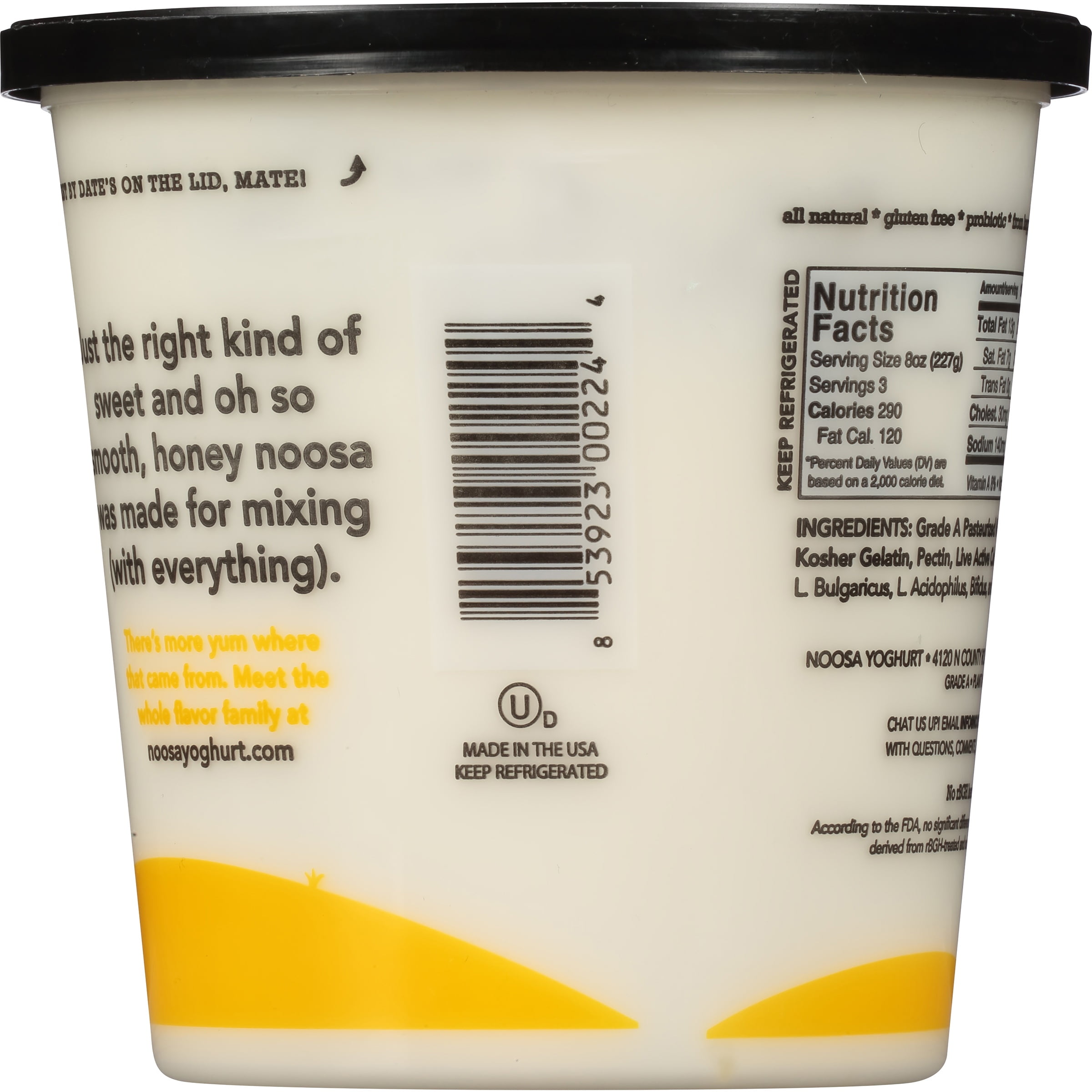 Noosa Yoghurt Nutrition Info Bios Pics