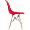 thumbnail image 3 of Nicer Furniture Eames Style Side Chair in Red, 3 of 3
