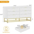 thumbnail image 2 of EDTara Commode Organisatrice en Tissu à 6 Tiroirs - Petits Tiroirs de Rangement pour Chambre, Garde-Robe et Salon, Solution Compacte de Rangement pour Vêtements, Table de Chevet Étroite Moderne, 2 of 7