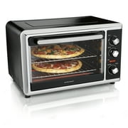 Hamilton Beach Countertop Oven with Convection and Rotisserie, Baking, Broil, Extra Large Capacity, Silver, 31105