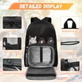 thumbnail image 2 of HUIACONG Kids School Backpack Set 4-IN-1 Dark Horses for Boys Girls Ages 6-10 Lightweight 300g Bookbag Detachable Insulated Lunch Box Pencil Case Water Bottle Holder, 2 of 7