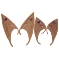 thumbnail image 1 of KAKOWELY 2 pares de orejas de elfo para cosplay, orejas de hada decorativas, accesorio de actuación, orejas de elfo para mujer, 1 of 5