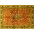 thumbnail image 1 of Ahgly Company Machine Washable Indoor Rectangle Persian Yellow Traditional Area Rugs, 5' x 8', 1 of 4
