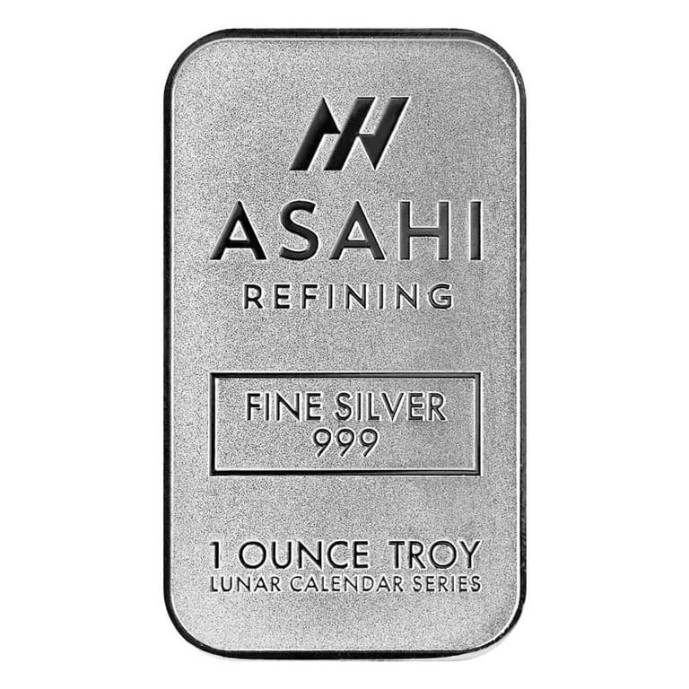 Lot of 10 - 2025 1 oz Asahi Lunar Snake Silver Bar .999 Fine