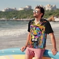 thumbnail image 5 of Mens Short Sleeve Button Up Shirts, Casual Party Shirts Stylish Beach Shirt Gifts for Men, 5 of 6