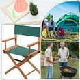 thumbnail image 5 of Canvas Cloth Chair Replacement with 2 Wood Sticks for Director Chair Makeup Chair Seat and Back Teal 480x380x1~2mm, 5 of 9
