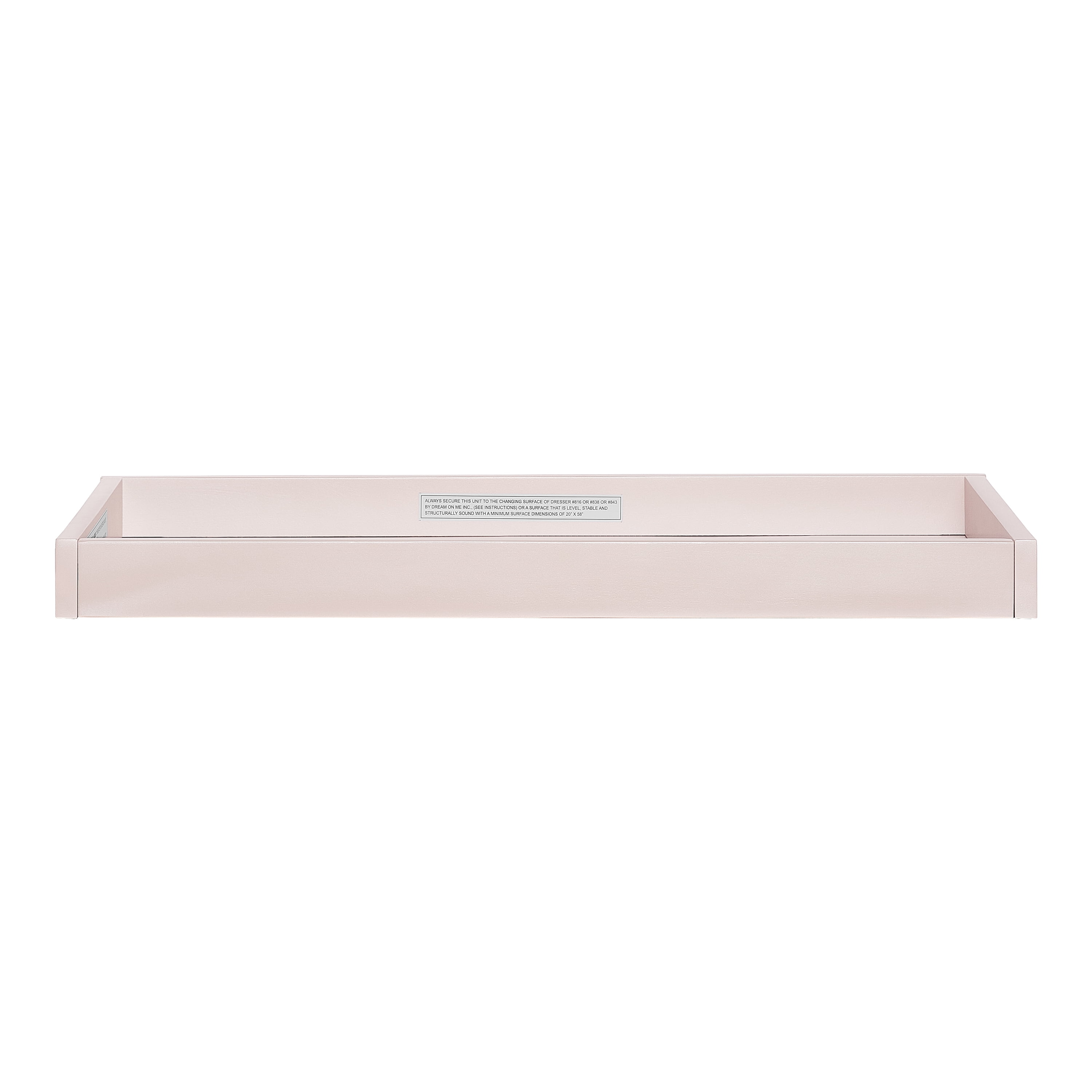 Evolur Mid Century Changing Tray, Blush Pink Pearl