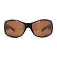 thumbnail image 2 of Anti Glare Polarized Womens Rhinestone Oval Rectangular Sunglasses All Brown, 2 of 4