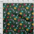 thumbnail image 2 of oneOone Cotton Flex Dark Green Fabric Leaves Artistic Craft Projects Decor Fabric Printed By The Yard 40 Inch Wide, 2 of 4