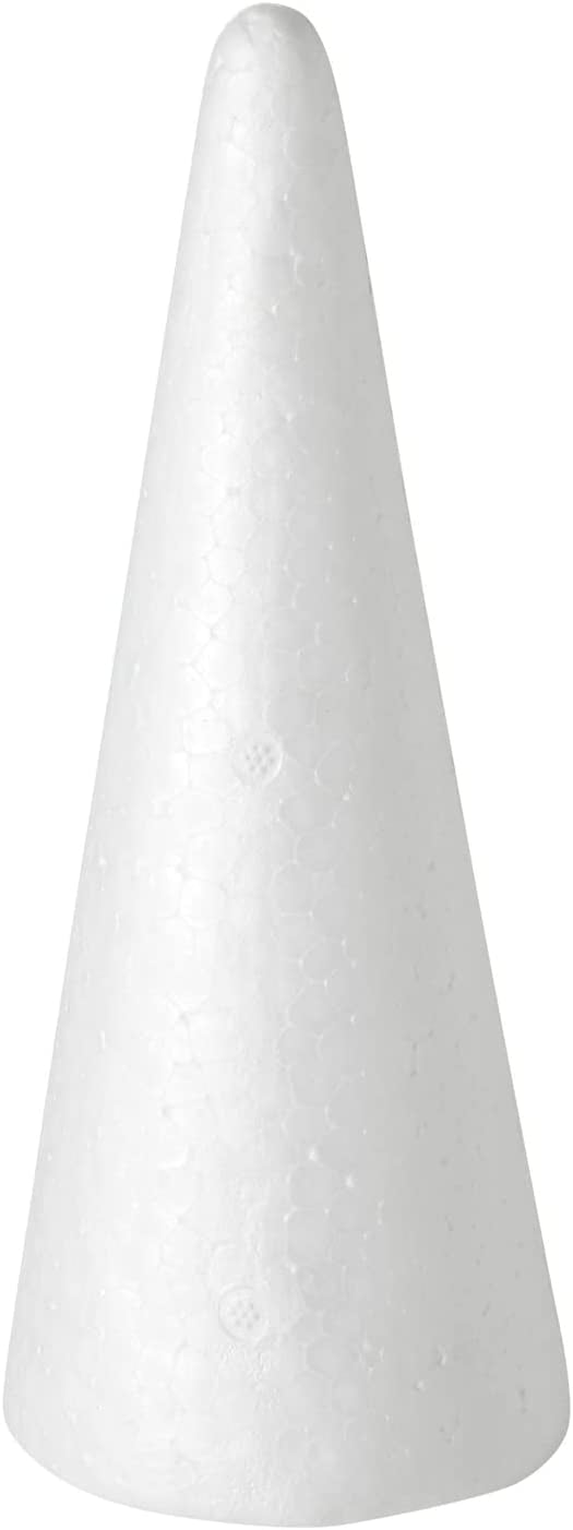  DOITOOL Cardboard Cones 3PCS White Craft Foam Cones for Crafts  12 Inch, Christmas Foam Tree Cones for DIY Crafts, DIY Christmas Gnomes,  Holiday Decor White Craft Balls : Arts, Crafts 