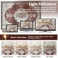 thumbnail image 5 of HOMERRY 5' x 7' Area Rug for Living Room Boho Vintage Floral Non Slip Washable Indoor Carpet, Red, 5 of 5