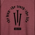 thumbnail image 3 of Instant Message - The Way The Truth The Life - Women's Lightweight French Terry Long Sleeve Shirt, 3 of 6