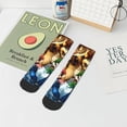 thumbnail image 6 of Lsque Mario Printed Crew Socks, Moisture-Wicking Socks, Athletic Socks for Men Breathable Cushion Socks Casual Sport Socks for Running Traveling, 6 of 6