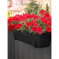 thumbnail image 4 of Adjustable Planter Box Bracket Window Box Bracket Carbon Steel Flower Box Holder Sturdy Railing Flower Pot Bracket for 6-12cm Deep Planter Box, 4 of 10