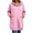 01 Pink, variant on Fewfanhot Womens Fall Outfits Winter Long-Sleeve Hooded Quarter-Zip Casual Jacket with Pockets