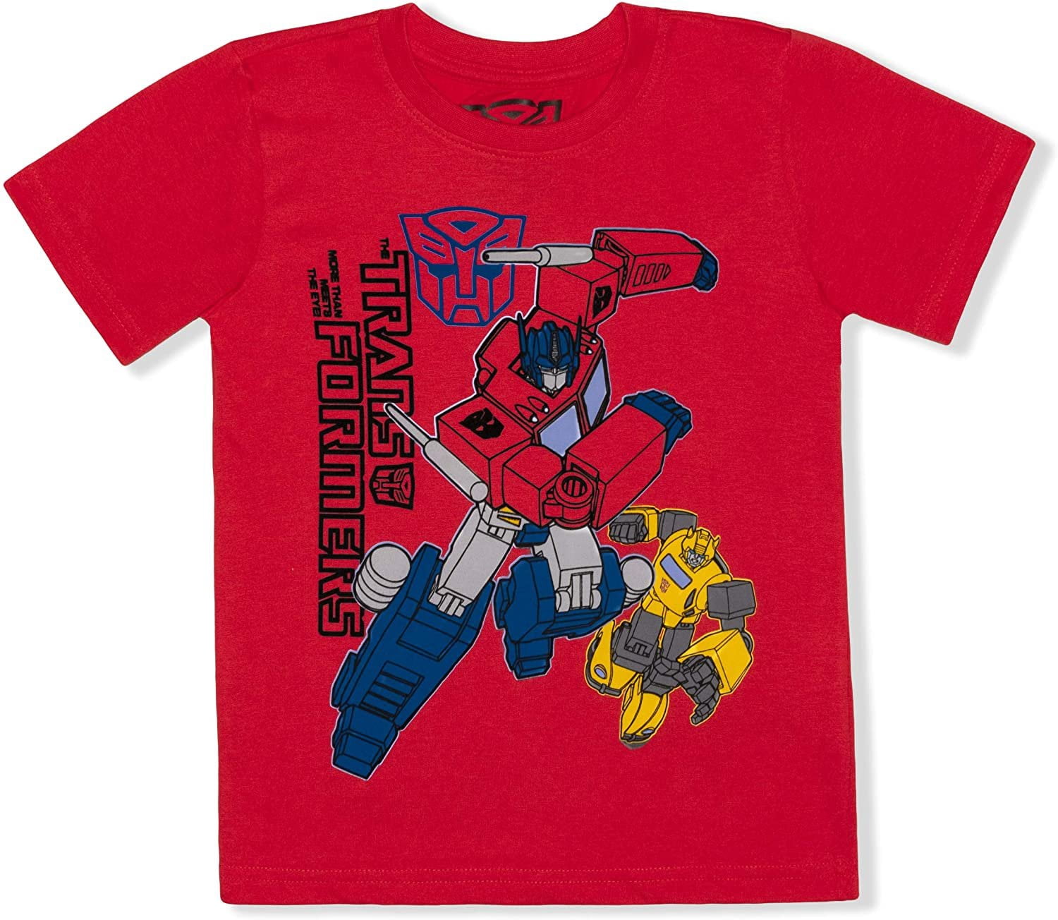 Transformers Optimus Prime and Bumblebee Boys 3 Pack Short Sleeve T-Shirts Tees for Little Kids