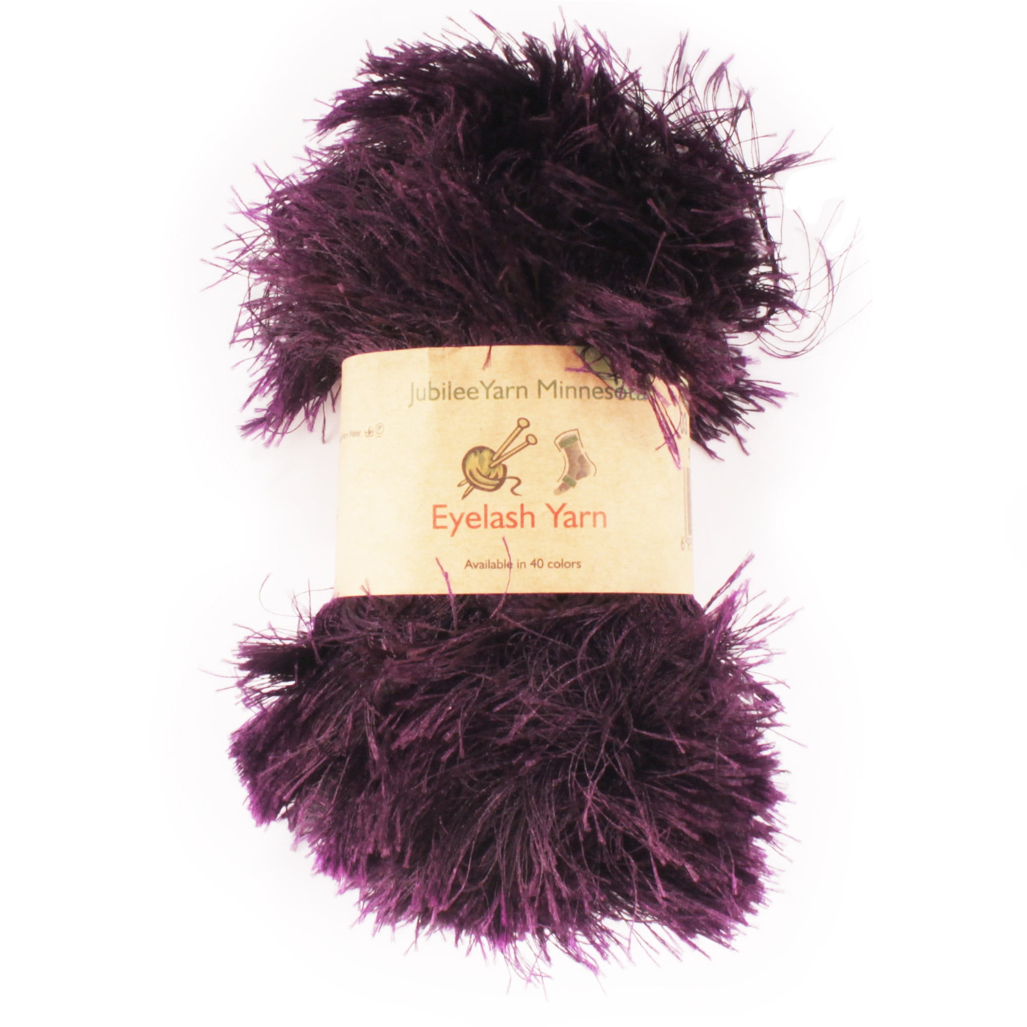 JubileeYarn - Eyelash Yarn - 50g - 6 Skeins - Dark Purple 