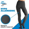 thumbnail image 6 of Extra Large Compression Pantyhose for Women 20-30 mmHg - Black, 3X-Large, 6 of 10