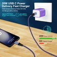 thumbnail image 2 of NeoMart Type C Phone Fast Charger for Samsung Galaxy Z Flip7 FE 7 6 5 4 3 Z Fold7 6 5 4 A16 5G A15 A35 A25 A55 A56 S25 Ultra S24 S23 S22 S21,9a,9 Pro XL Fold,9,8,Wall Charger Cube USB C Cable 6FT, 2 of 14