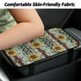 thumbnail image 3 of Yuyamidu Sunflower Car Armrest Pad Cover Aztec Center Console Cover for Car Flannel Auto Center Console Pad Anti-Scratch Arm Rest Cover Accessories for Most Cars SUVs Trucks, 3 of 7