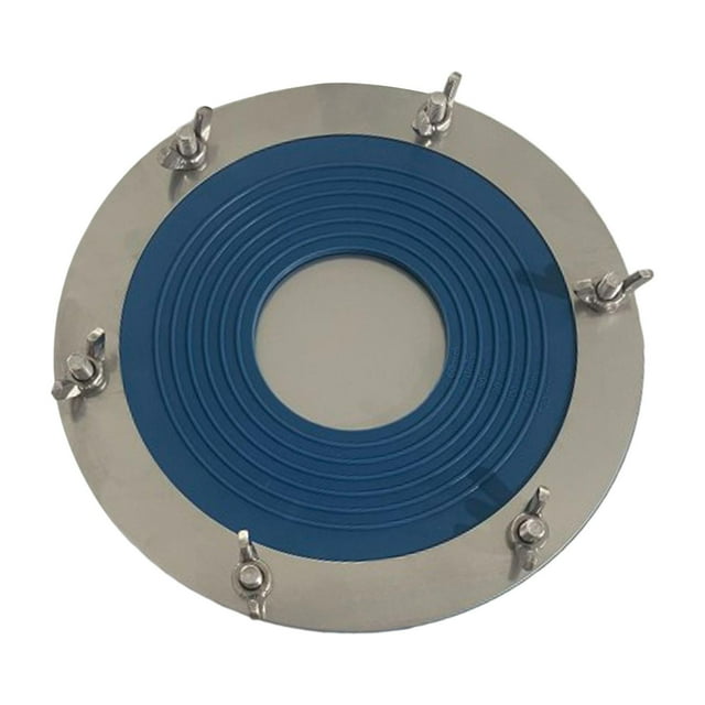 koolsoo Tente Poêle Jack Base Ronde Flexible Haute Température Résistant Conduit Clignotant Bleu