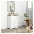 thumbnail image 2 of Sideboard Buffet Cabinet - Floor Storage Cupboard with Solid Wood Top, Adjustable Shelves & 2 Drawers - Living Room, Kitchen, Dining Room, 2 of 9