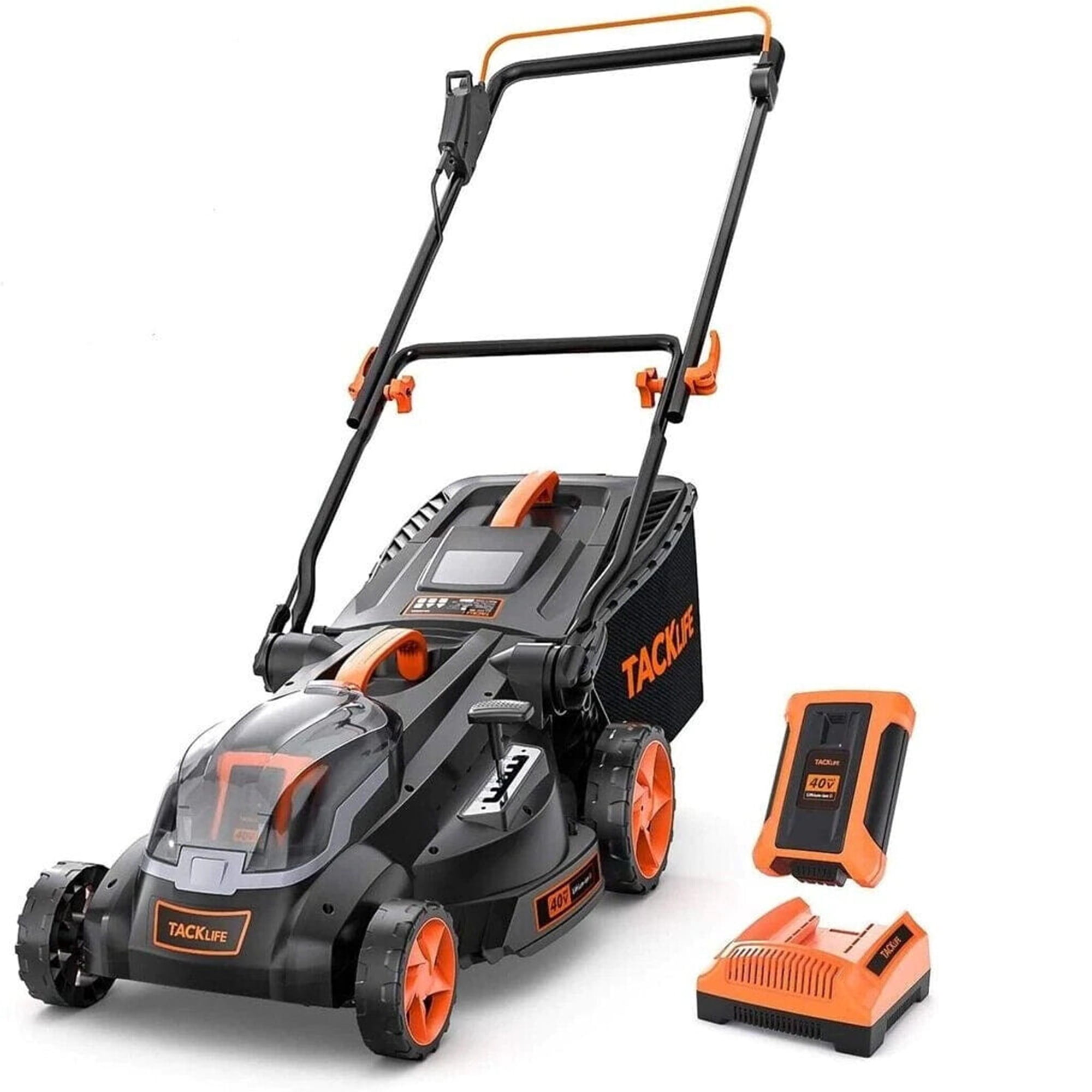 Image of Small electric mower cordless, 16-inch cutting width