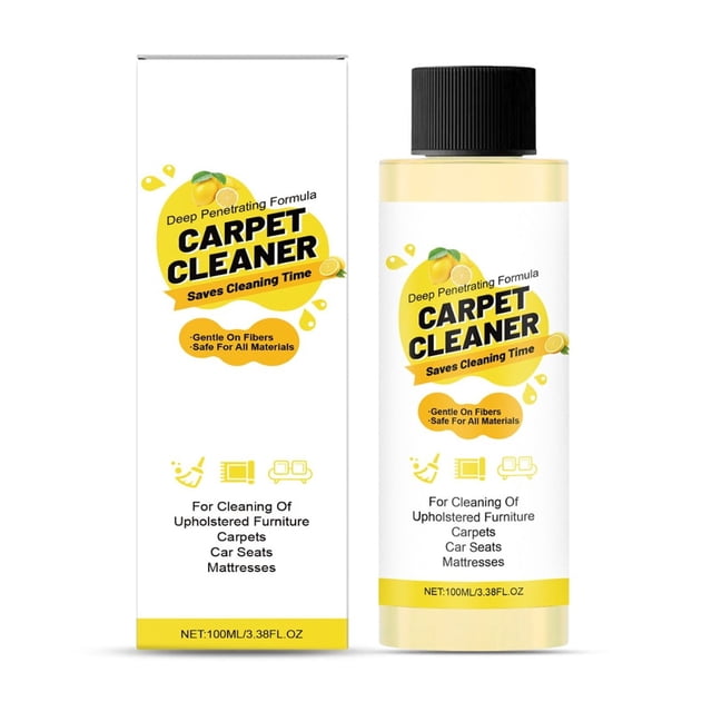 WLOELOEW Carpet Cleaner Spray 100Ml Strong Decontamination For Stains And Odor Removal Mild Formula For Blankets And Rugs