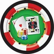 Casino Party 7 Inch Dessert Plates - Party Supplies - 1 pack of 8