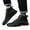 a-Black, variant on Mens Casual Leather Shoes Lace up Ankle Chukka Boots Slip on Loafers Mid top Sneakers Walking Driving Booties