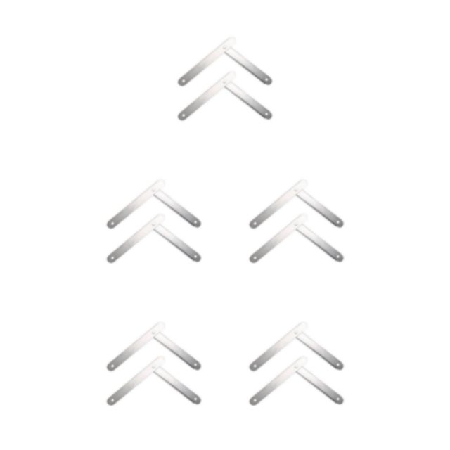 kurtrusly Folding Step Ladder Hinge Attachment Stepladders Replacement Kit Convenient and Sturdy White 34cm 2 pcs 5PCS