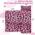 thumbnail image 5 of Pink and Gray Of Leopard Print Toddler Nap Mats for Kids Preschool,Sleeping Mat Bag or Kids,Toddler Sleeping Bag,Toddler Nap Mat or Daycare, 5 of 6