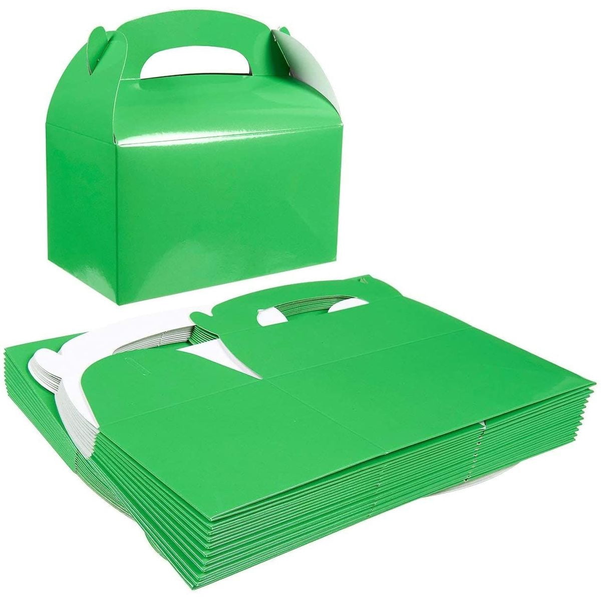 BLUE PANDA 24 Pack Rainbow Gable Boxes For Party Favors, Colorful Birthday Goodie Boxes, Treats, Small Gifts (6 Colors, 6 X 3.5 X 3.6 In