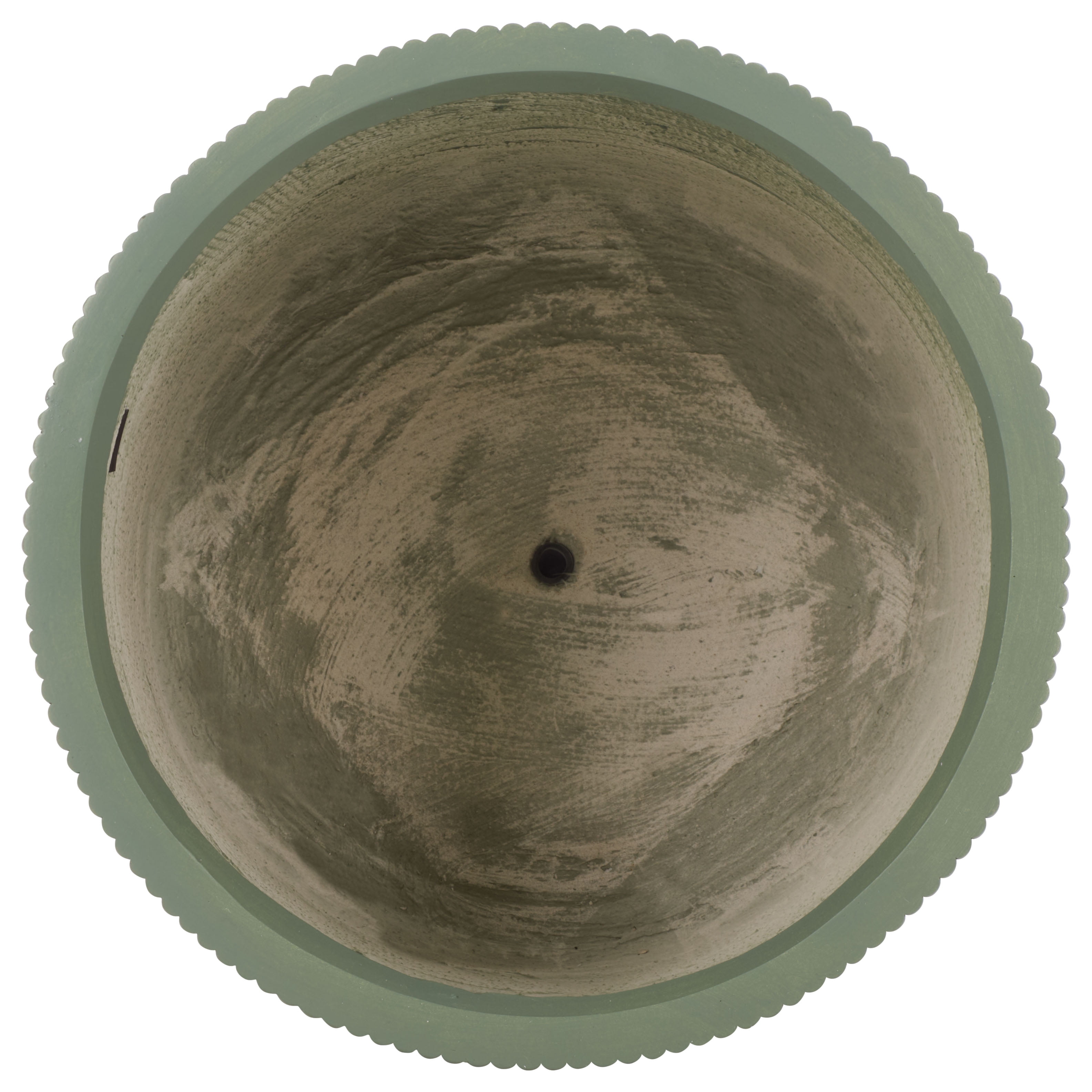 Safavieh Carolina Round Green Fiber Clay Plant Pots - Set of 3
