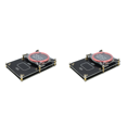 thumbnail image 1 of 2X Proxmark3 512M RFID Card Reader IC/ID Key Writer NFC 5.0 Smart Chip Copier Programmer Kit UID S50 Decoding Duplicator,2 x RFID Card Reader,Black, 1 of 5