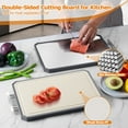 thumbnail image 4 of Vesteel Stainless Steel Cutting Board, Double Sided Steel Cutting Boards for kitchen, non toxic Chopping Board, 4 of 7
