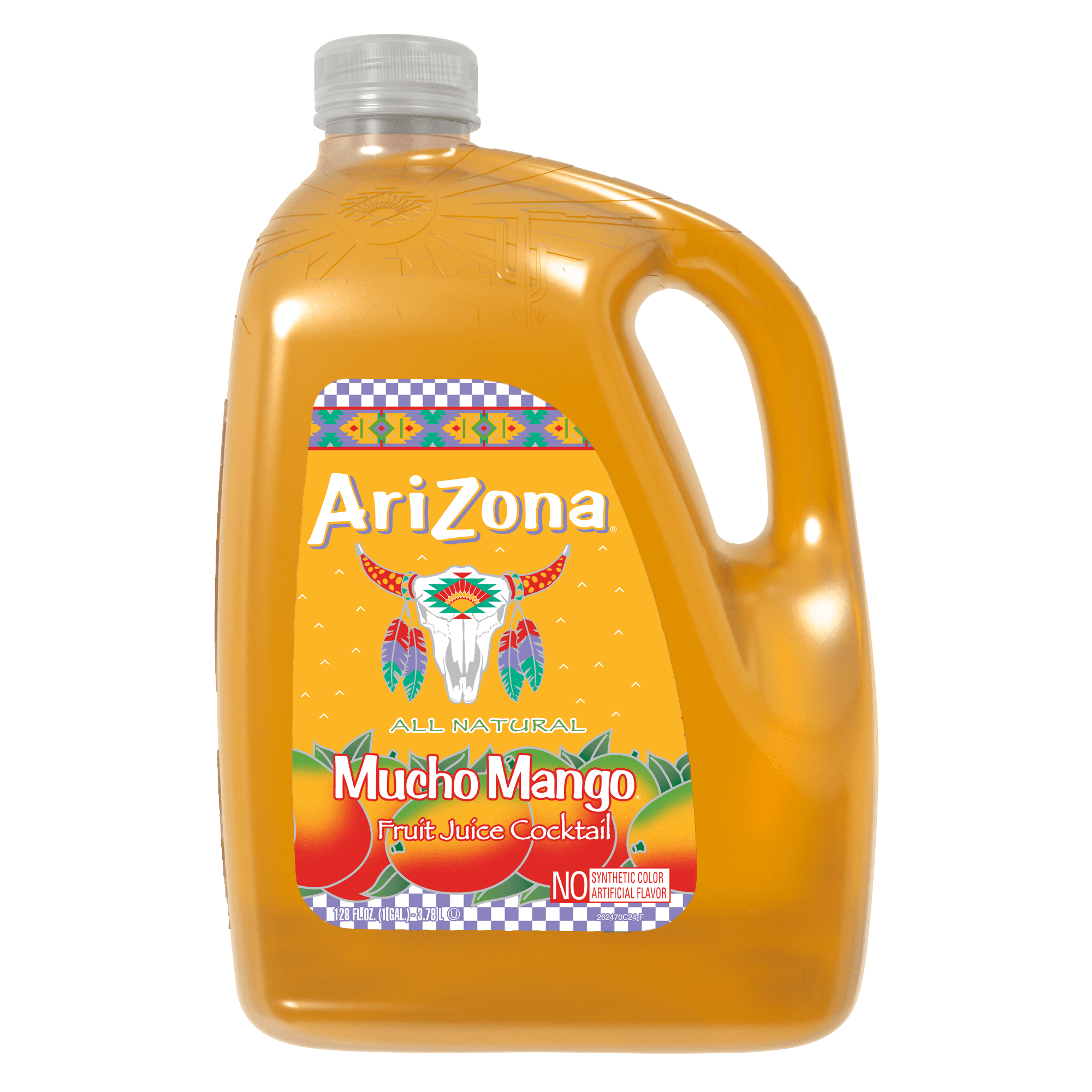 (4 pack) AriZona Mucho Mango Juice Cocktail - 128 fl oz Gallon