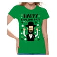 thumbnail image 1 of Awkward Styles Happy Challah Days Tshirt for Women Hanukkah Holiday Shirt Jewish Holidays Chanukah Ugly T Shirt Funny Hanukkah Gifts Funny Holiday Shirts for Women David's Star Tshirt Jewish Shirt, 1 of 4