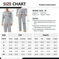 thumbnail image 5 of Iceglad Men's Pajama Set Soft Ribbed Knit Long Sleeve Top and Pants Mens Loungewear 2 Piece Sleep Set, 5 of 7