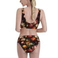 thumbnail image 3 of Picia Colorful Tulips Women's High Waisted Bikini Scoop Neck Swimsuit Two Pieces Bathing Suit-Large, 3 of 8