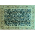 thumbnail image 1 of Ahgly Company Indoor Rectangle Oriental Light Blue Traditional Area Rugs, 7' x 9', 1 of 4