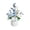 White #y68, variant on BiFandian Nordic Style Artificial Potted Flower, Faux Floral Arrangement in Ceramic Vase Planter, Lifelike Home Centerpiece Accent for Living Room Dining Table Shelf Decoration