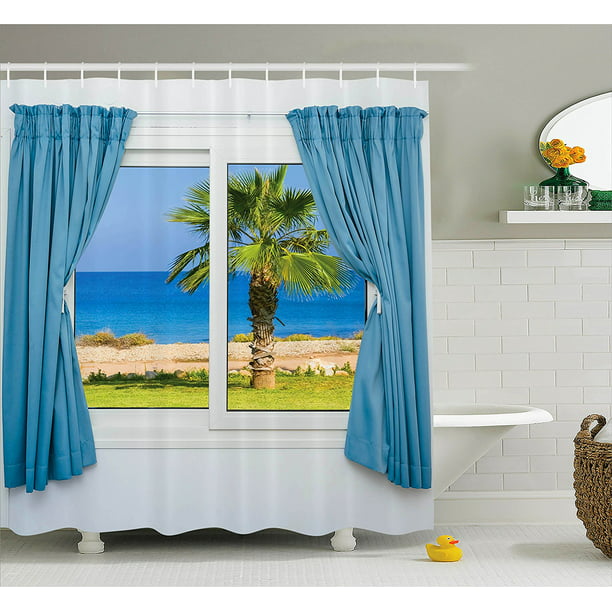 House Decor Shower Curtain Set By, What Color Shower Curtain With Blue Walls