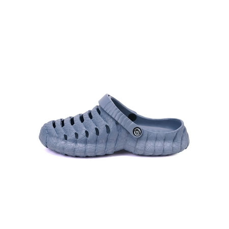 

Colisha Mens Clog Quick Dry Clogs Shoes Slip On Beach Sandals Indoor&Outdoor Slip-Resistant Slide Sandal Non-slip Mules Blue 7