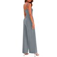 thumbnail image 7 of RQYYD Women's Casual Loose Overalls Jumpsuits One Piece Sleeveless Printed Wide Leg Long Pant Rompers With Pockets, 7 of 7